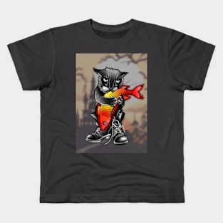 Cat in Boots Kids T-Shirt